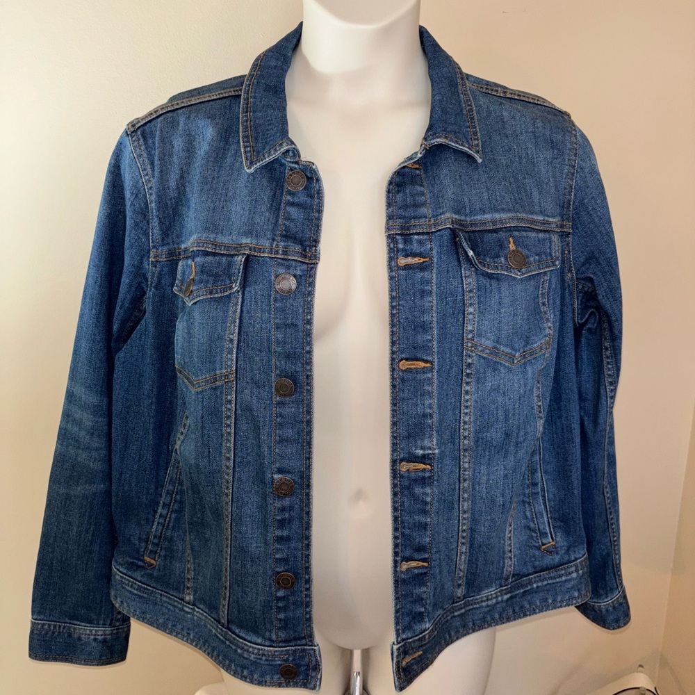 EUC Talbots Classic Blue Denim Jacket. Sz. 1X